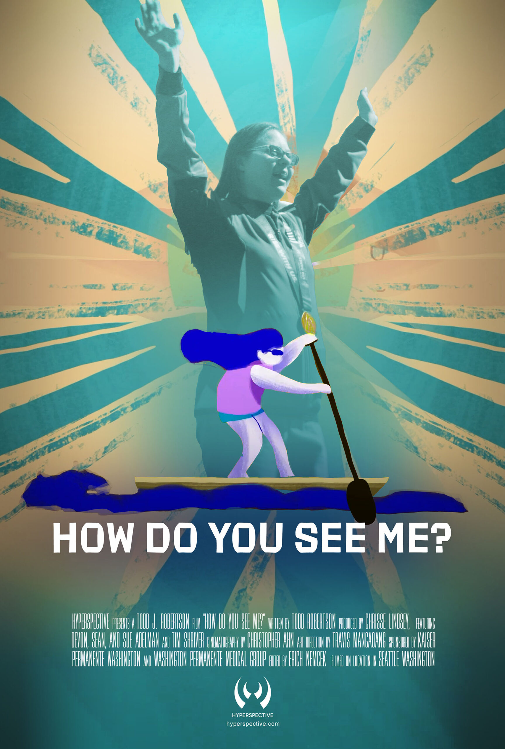 How Do You See Me? Film Poster - A documentary film produced by Hyperspective that includes video and animation