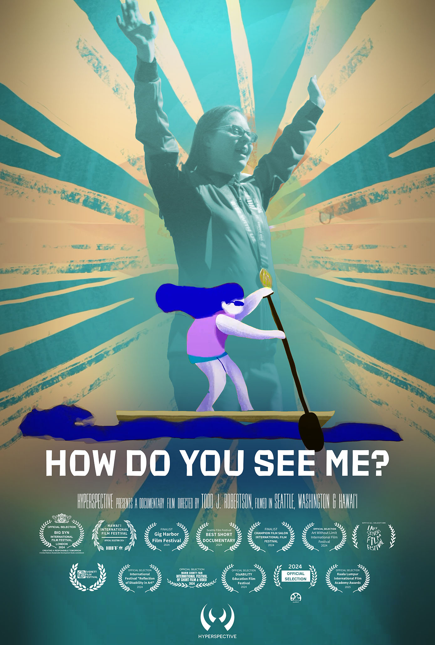 How Do You See Me? Film Poster - A documentary film produced by Hyperspective that includes video and animation